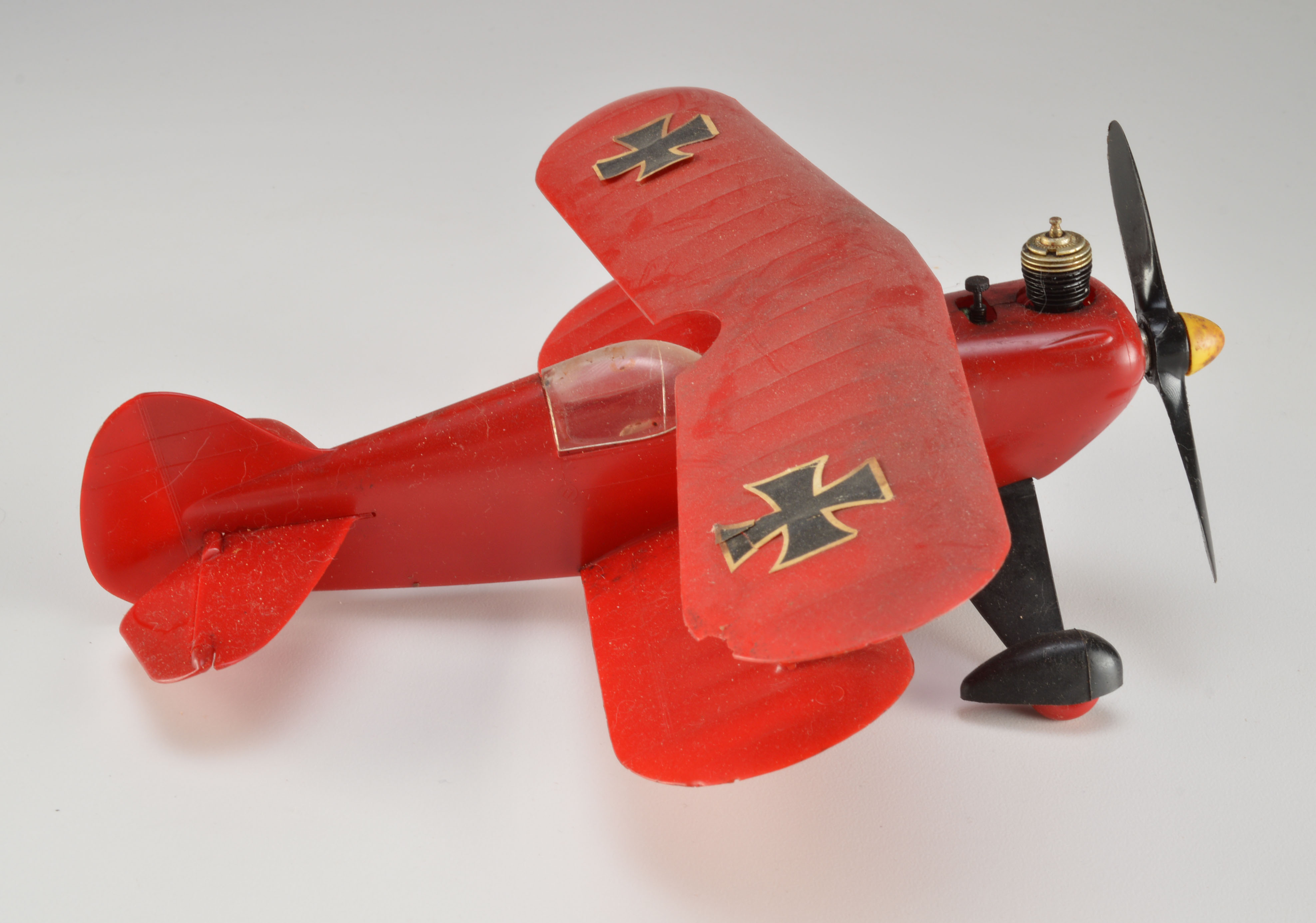Vintage Cox "Red Knight" Fuel-Powered Model Stunt Plane