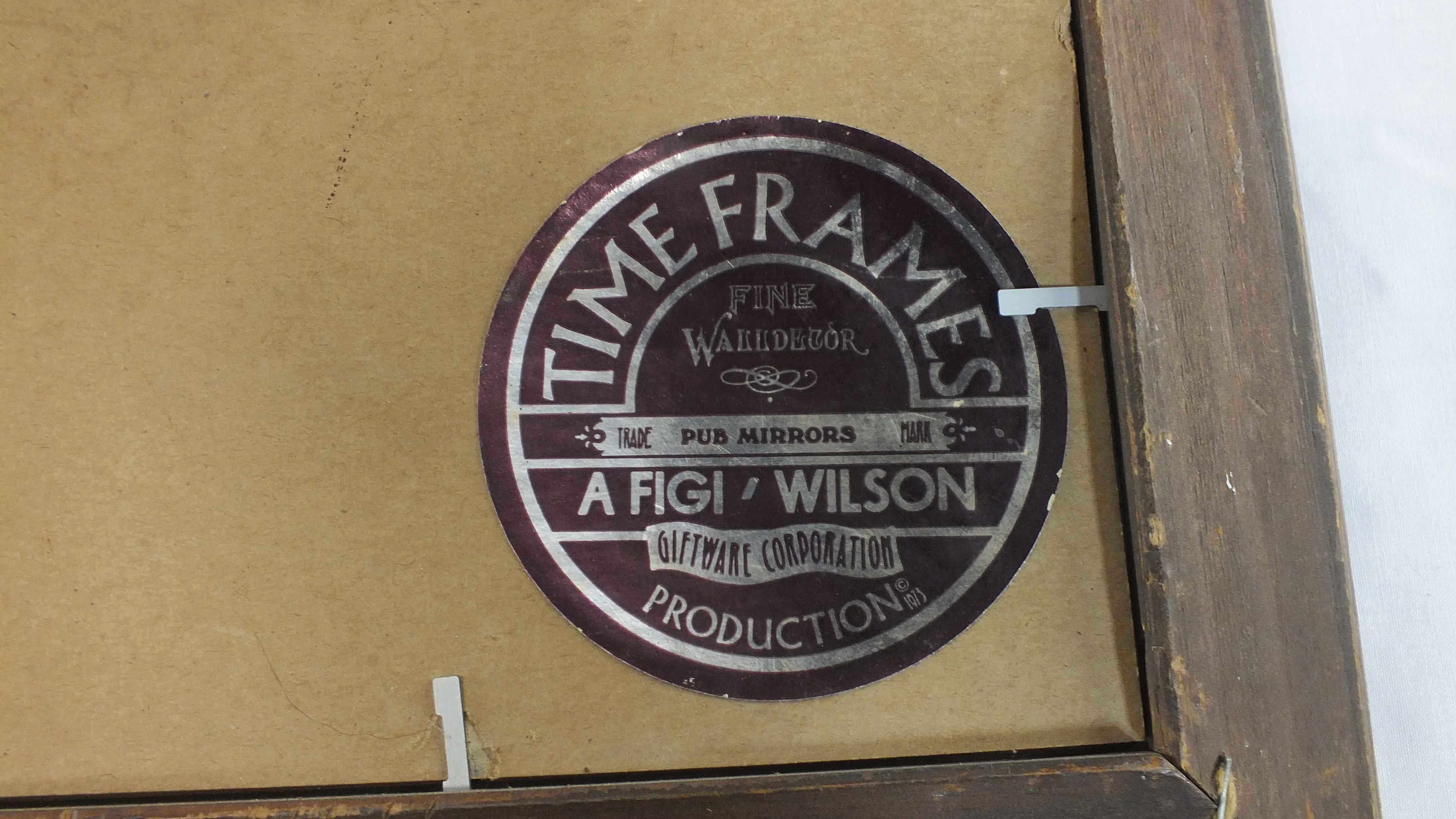 Mirrored Glass Cherry Pepsin Sign