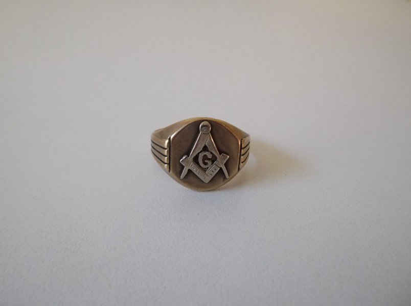 10K Yellow Gold Masonic Ring