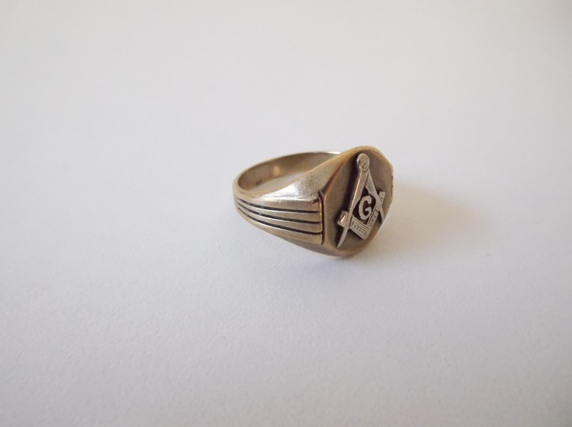 10K Yellow Gold Masonic Ring