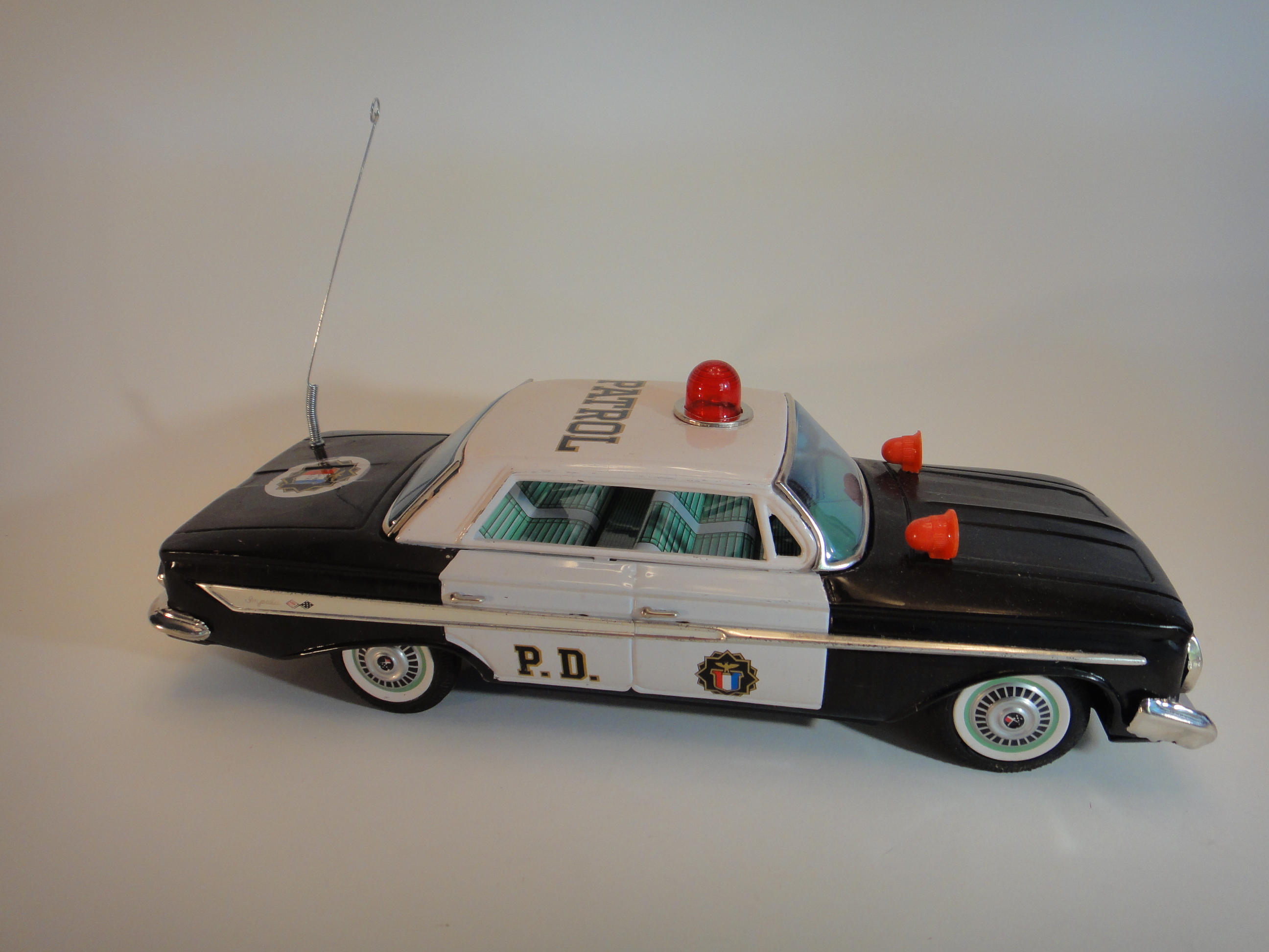 Vintage 1960s Chevrolet Friction #861 Impala Police Car By Bandi