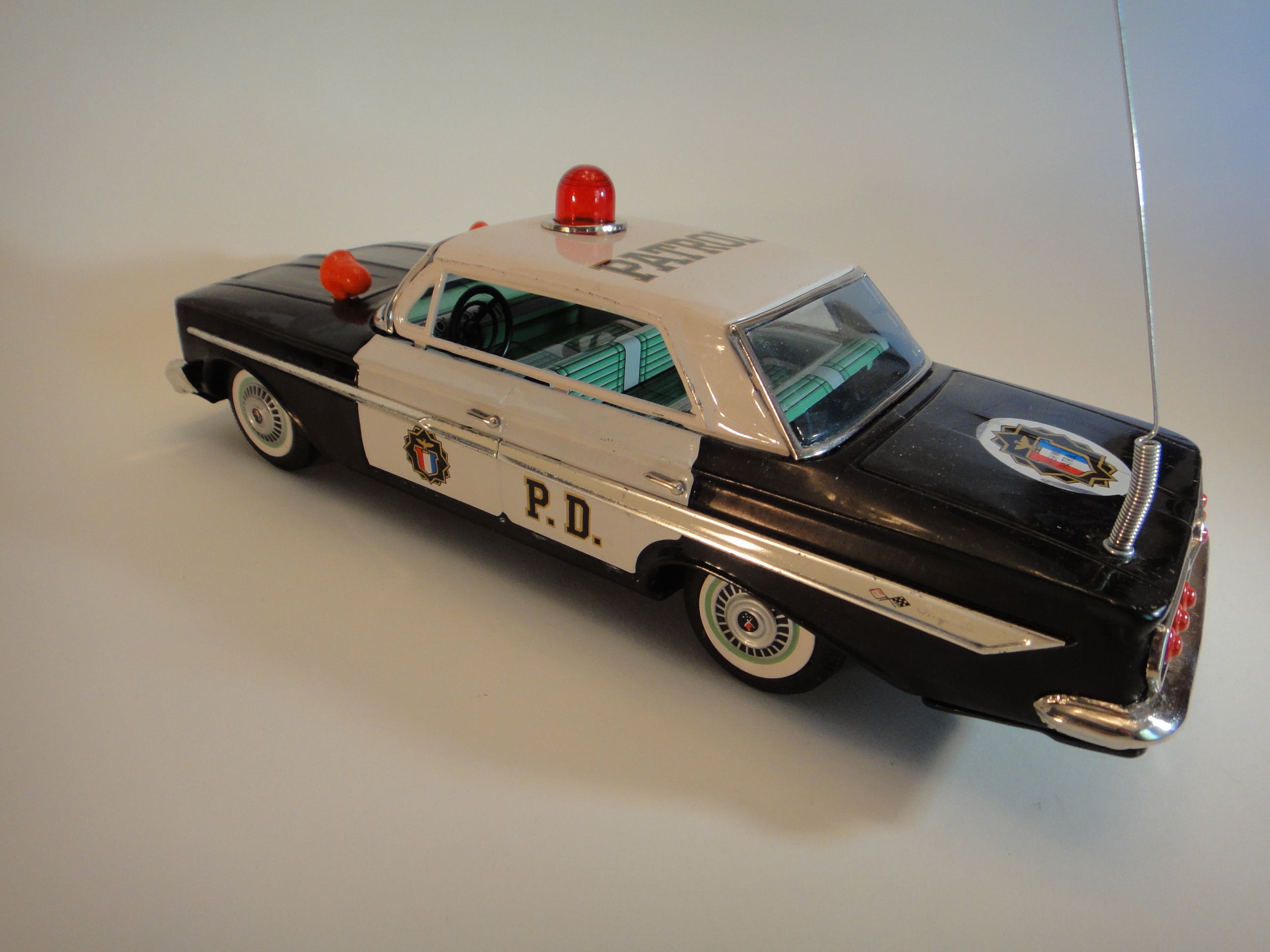 Vintage 1960s Chevrolet Friction #861 Impala Police Car By Bandi