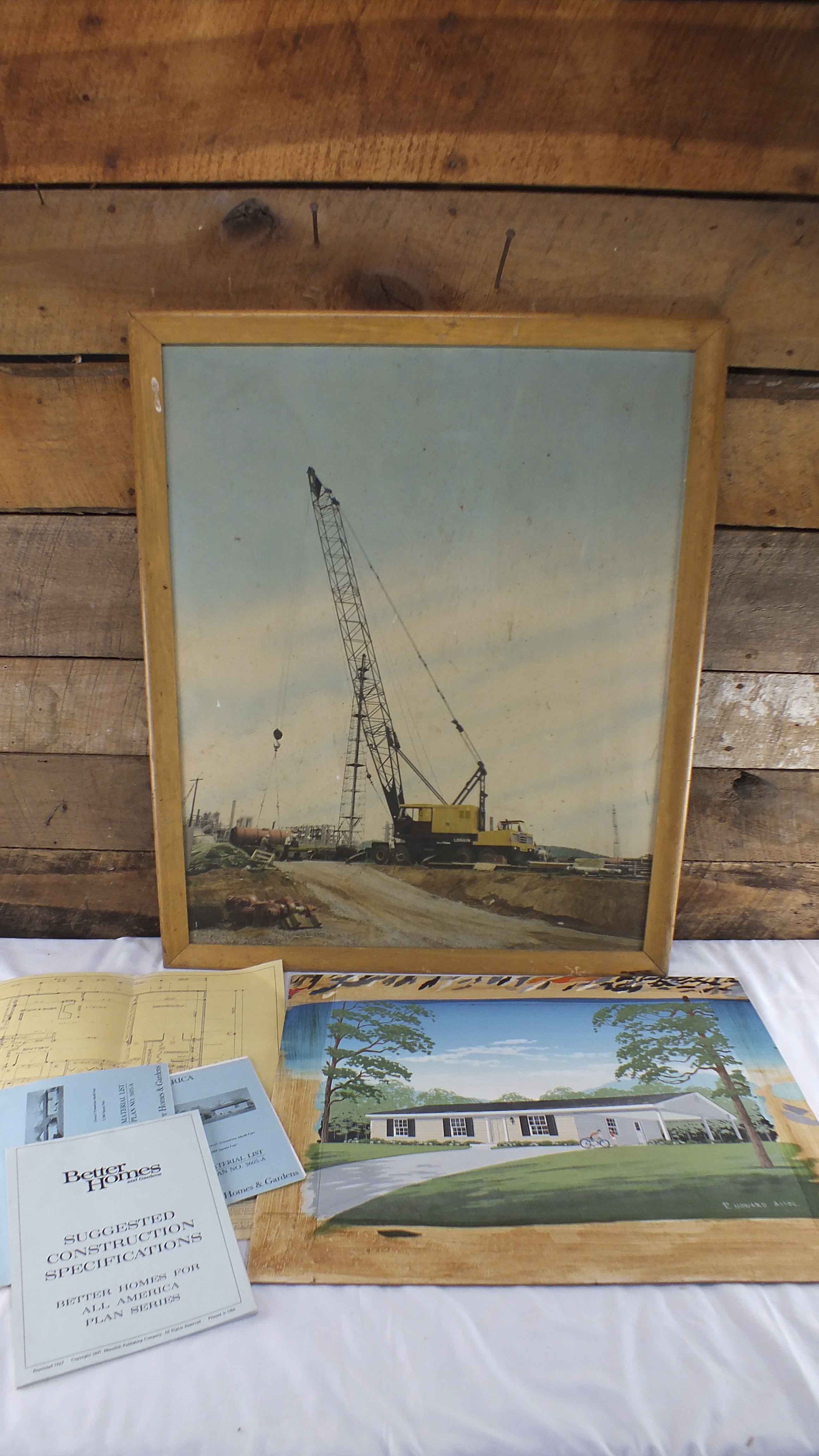 Hand Painted Architectural Rendering, Poster and Plans