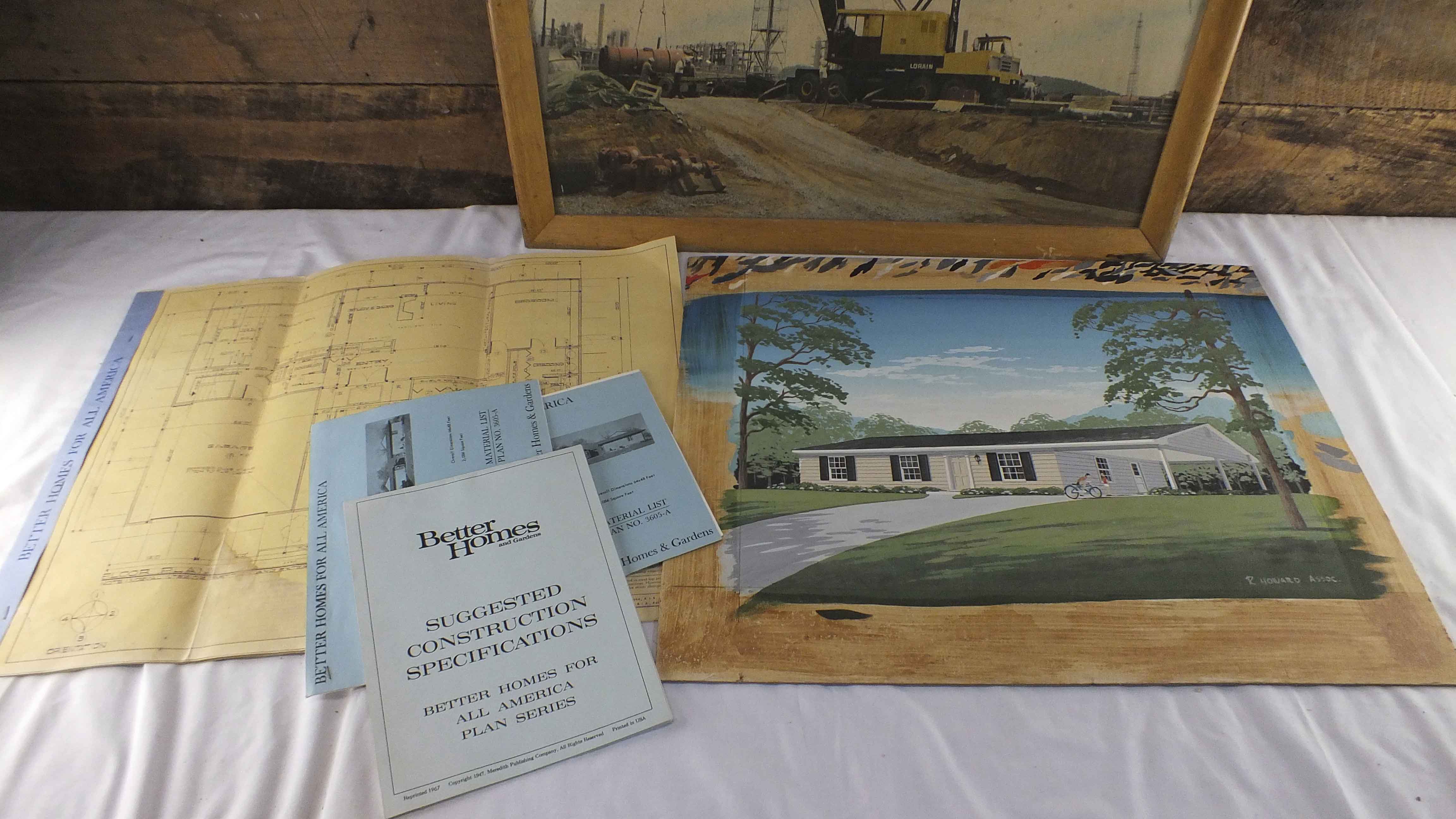 Hand Painted Architectural Rendering, Poster and Plans