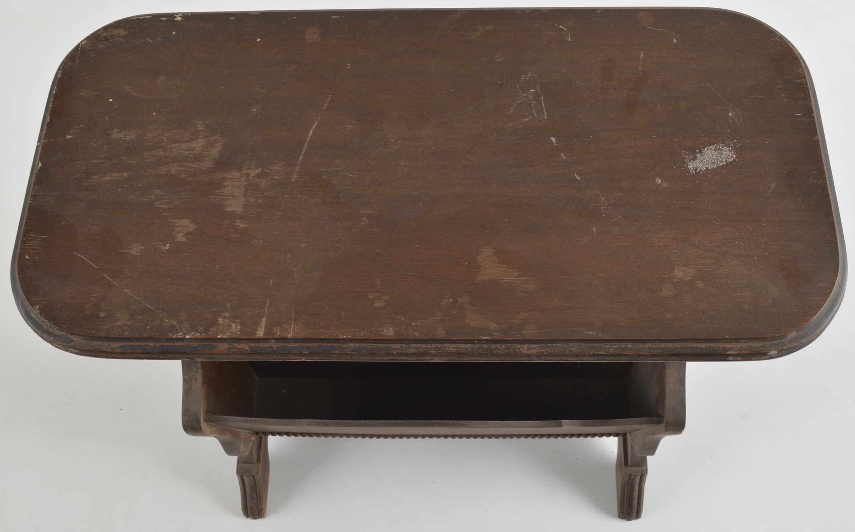 Vintage Wood End Table/Magazine Rack