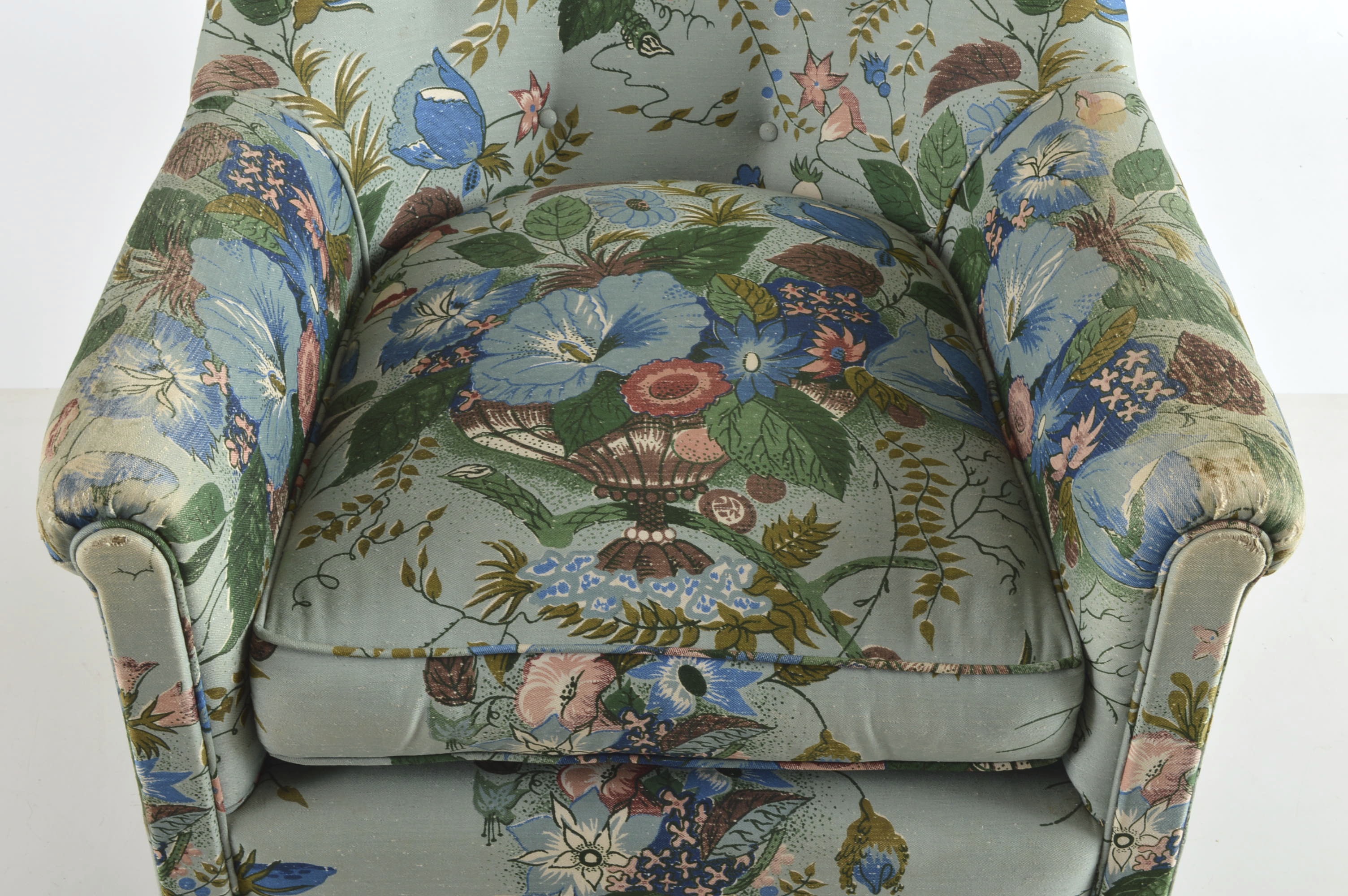 Vintage Upholstered Arm Chair