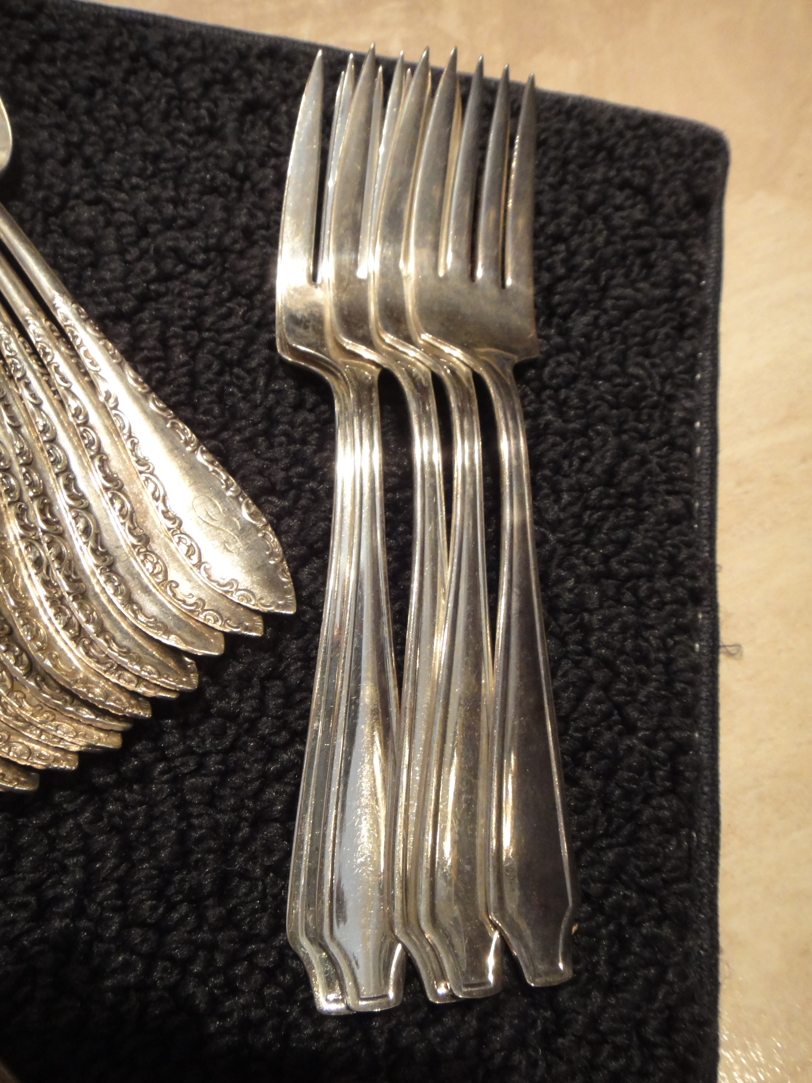 98 Pieces Antique & Vintage Silver Plate Flatware