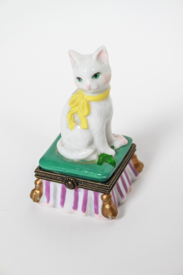 Pair of Porcelain Antique Pill Boxes