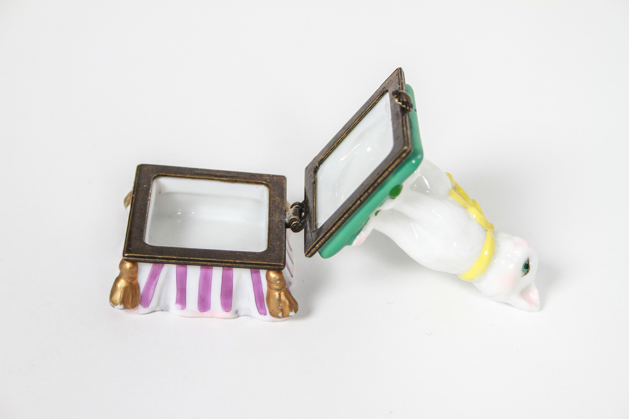 Pair of Porcelain Antique Pill Boxes