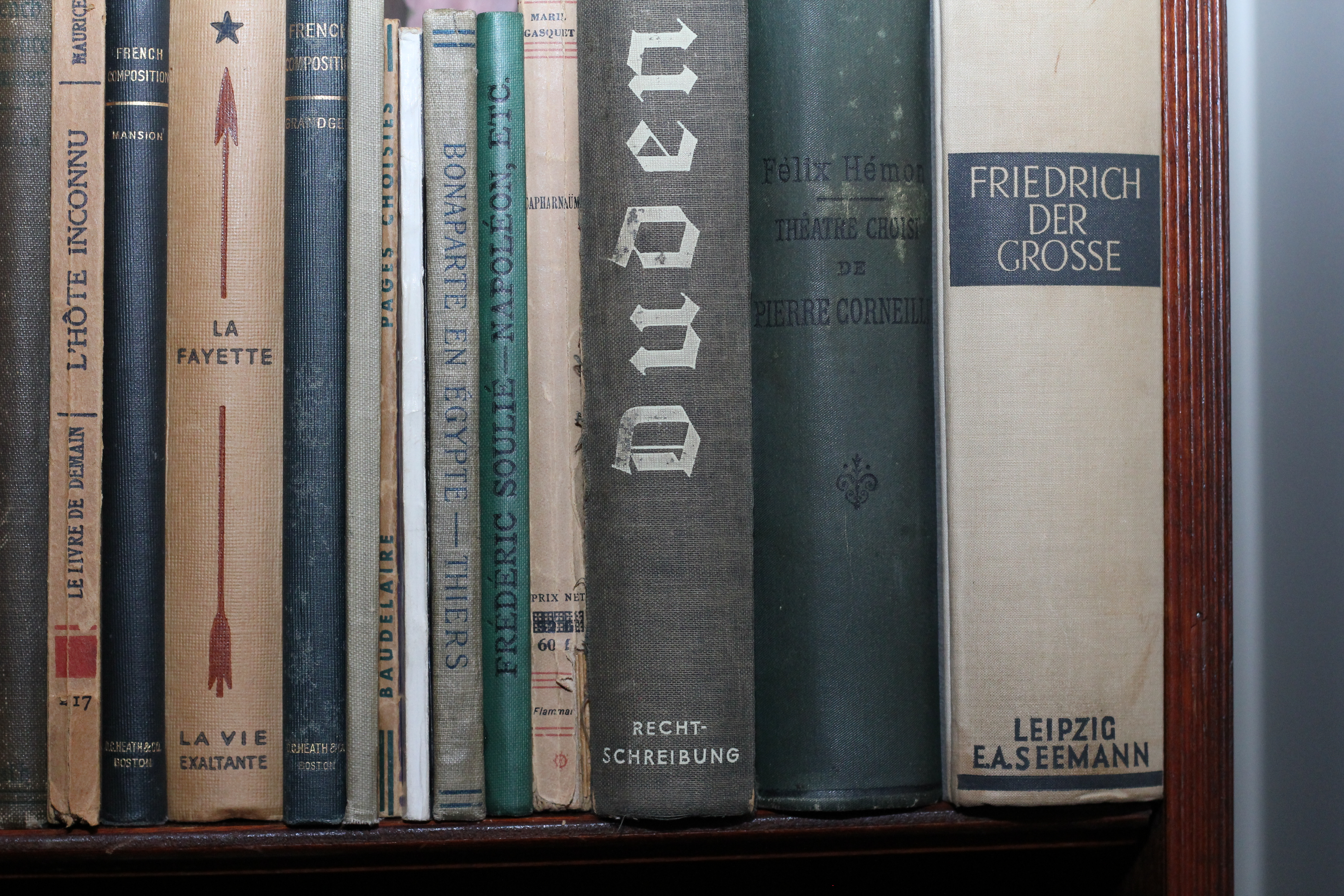 French, Italian, German, and Spanish Books 