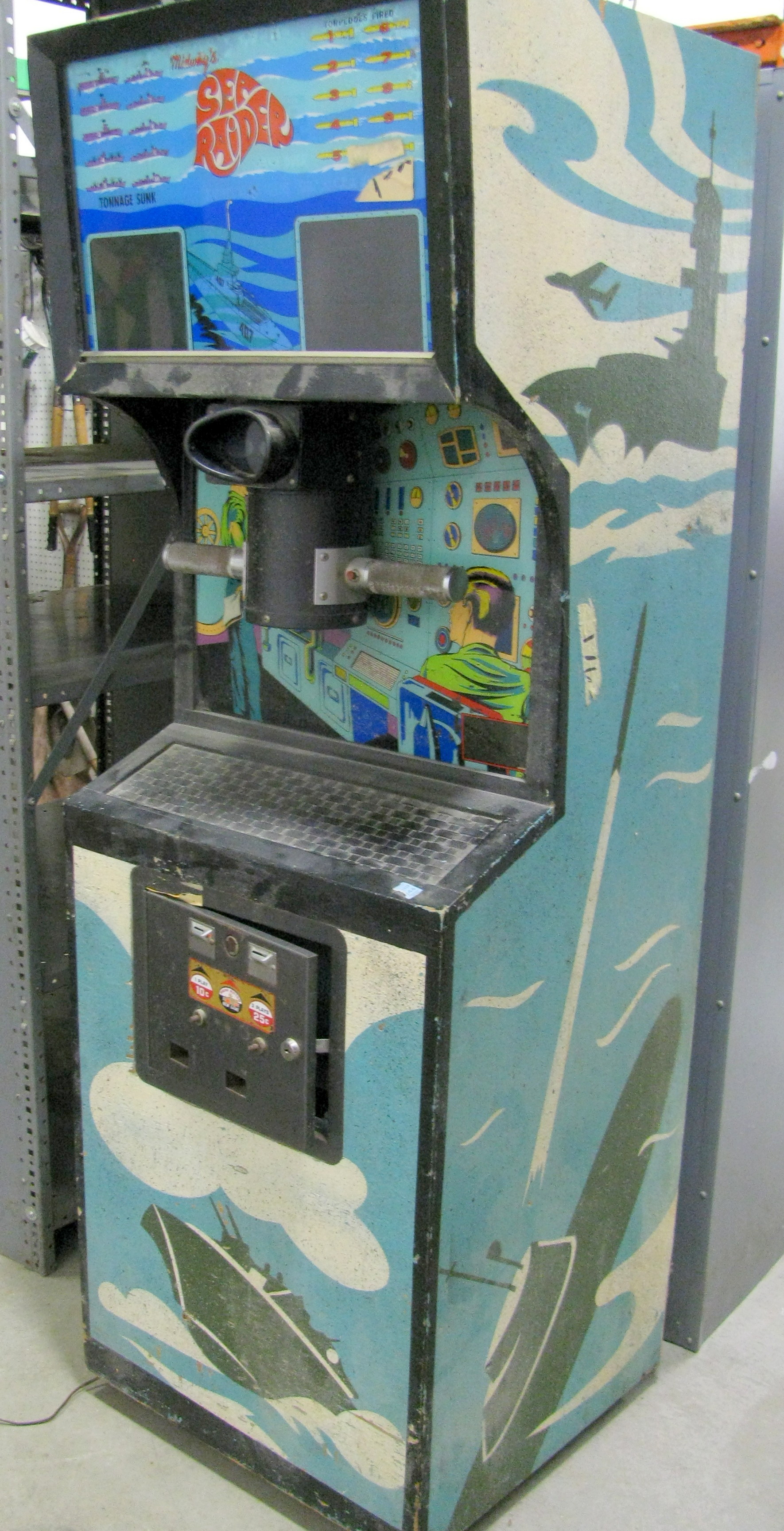 Vintage Midway Sea Raider Coin-Operated Game