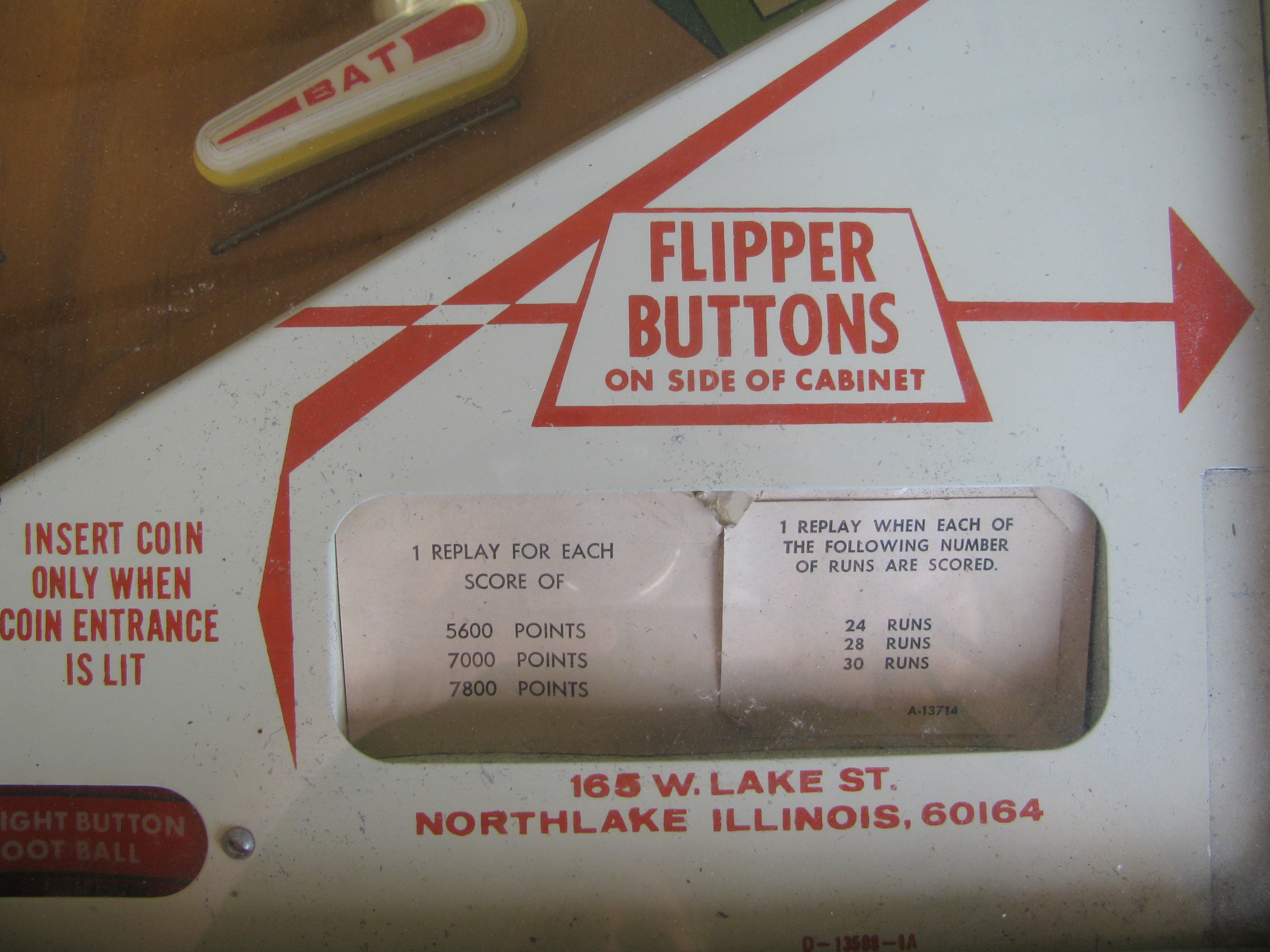 1971 Gottlieb Playball Pinball Machine