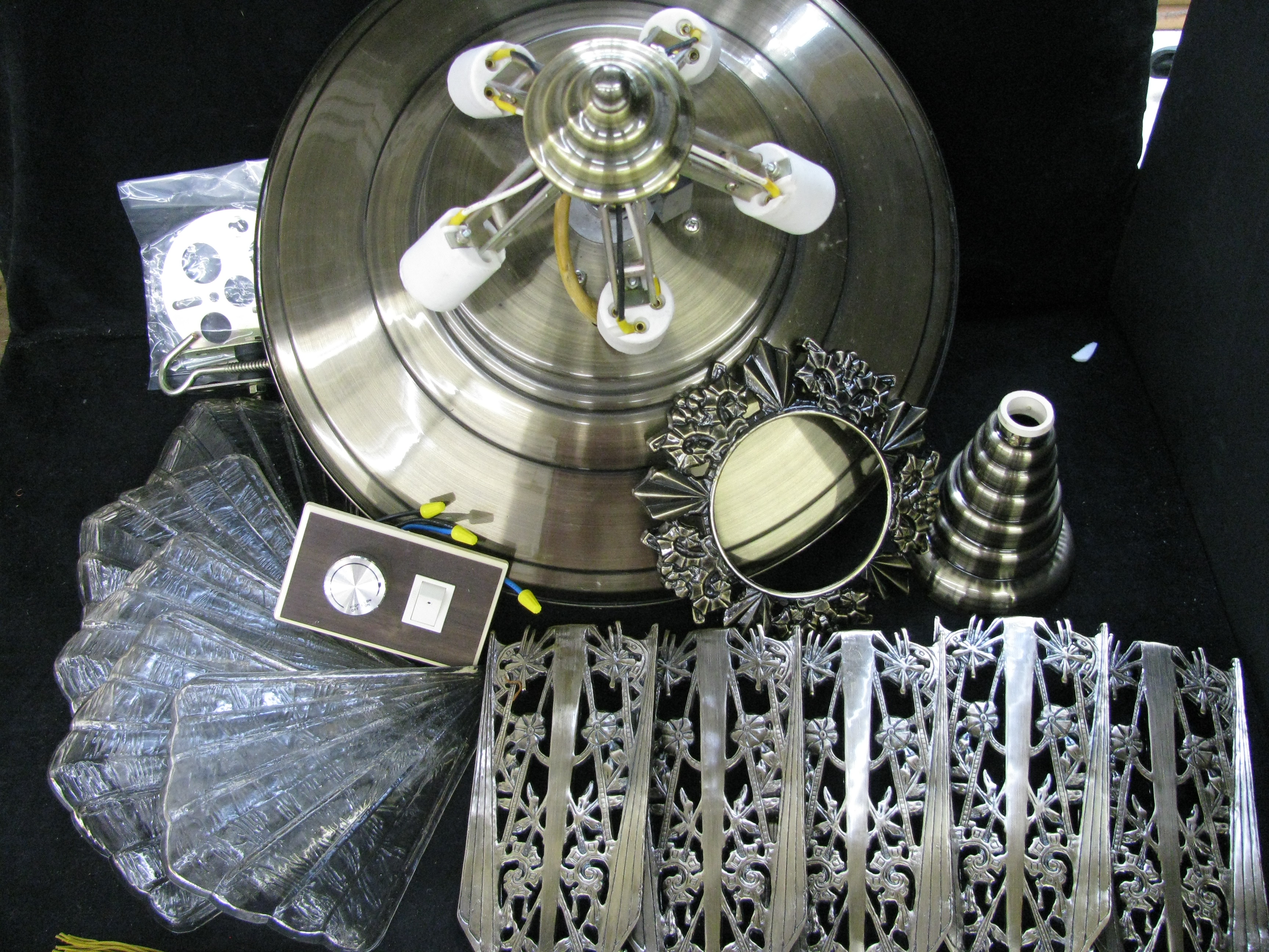 Art Deco Style "Grand Duchess" Birdwing Ceiling Fan by Eagle Fan