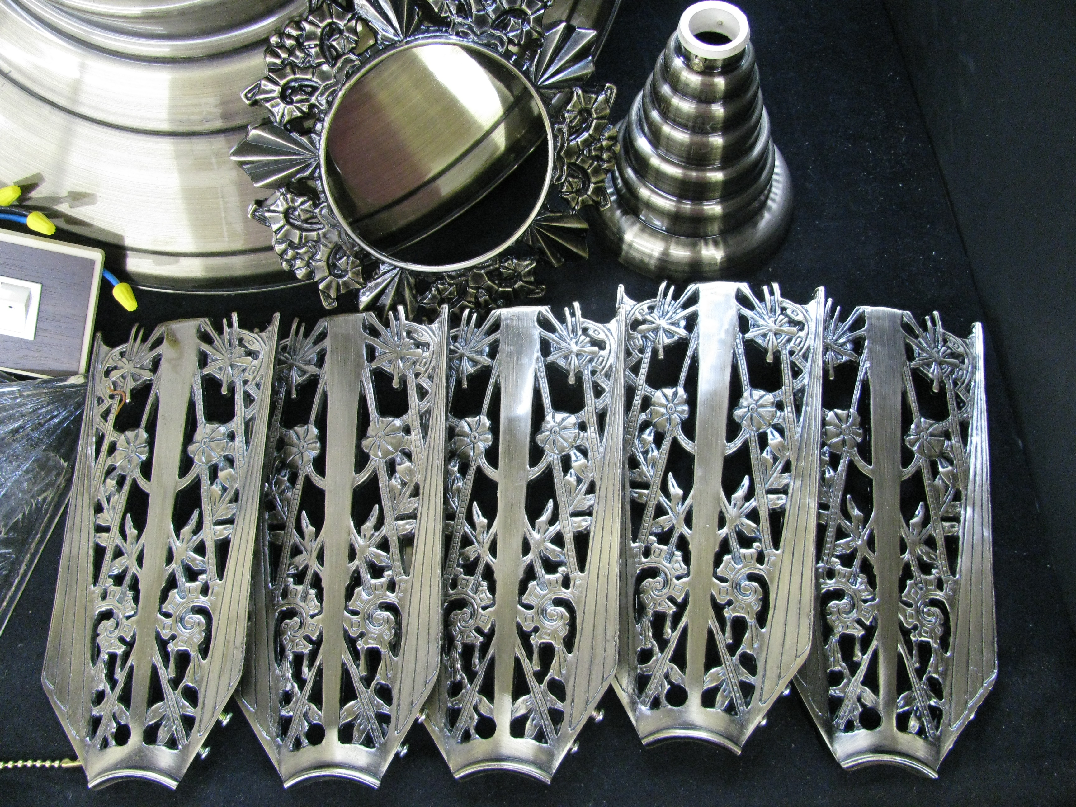 Art Deco Style "Grand Duchess" Birdwing Ceiling Fan by Eagle Fan