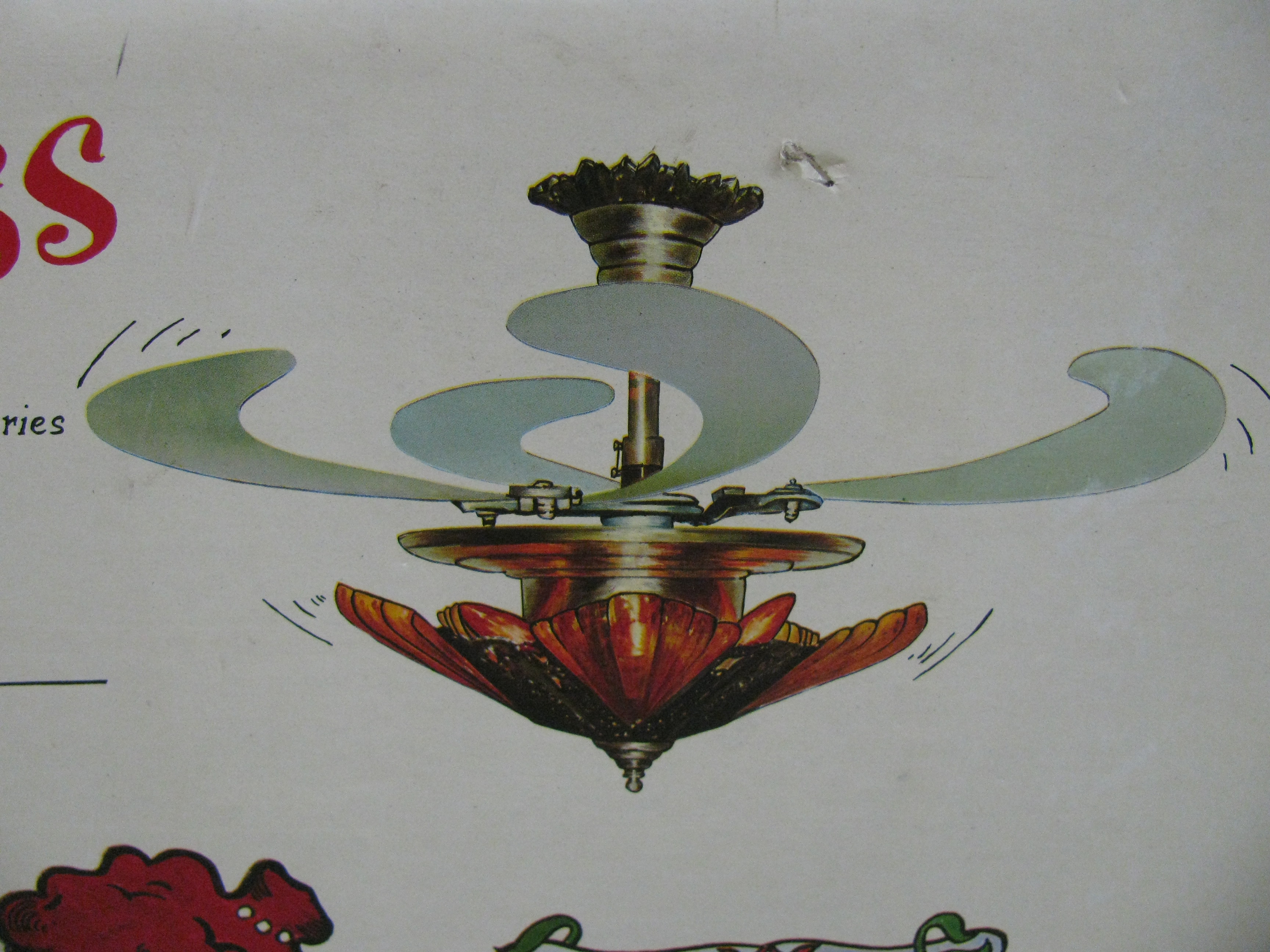 Art Deco Style "Grand Duchess" Birdwing Ceiling Fan by Eagle Fan