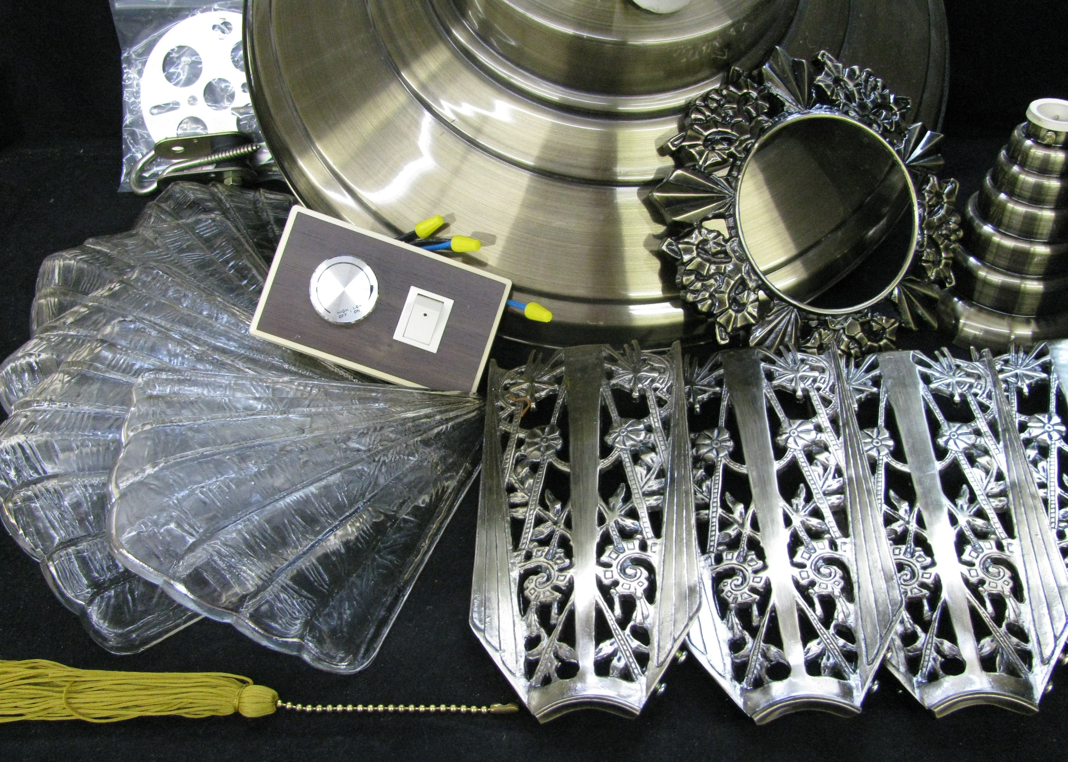 Art Deco Style "Grand Duchess" Birdwing Ceiling Fan by Eagle Fan