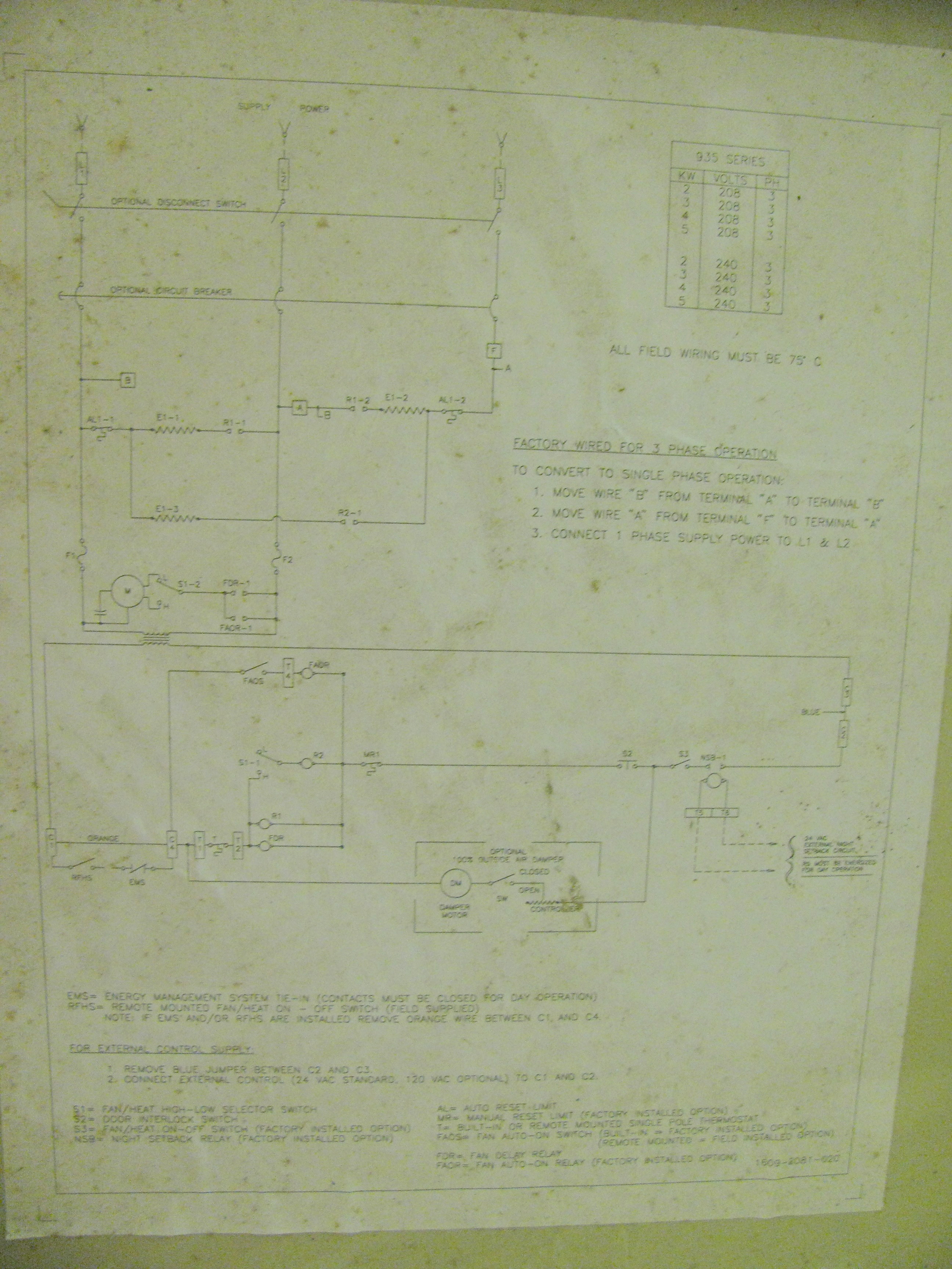 17000 BTU Wall Mount Cabinet Unit Heater