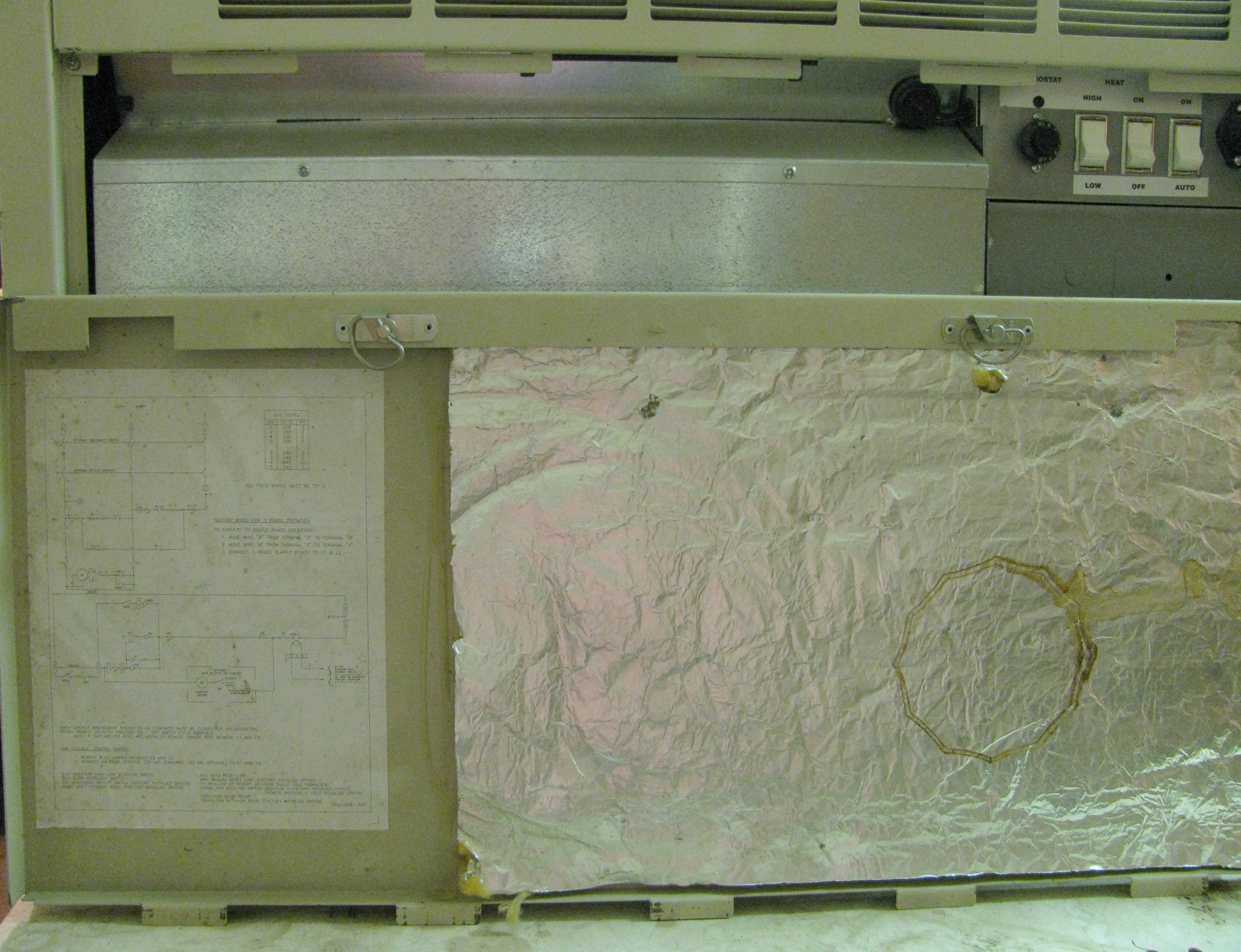 17000 BTU Wall Mount Cabinet Unit Heater