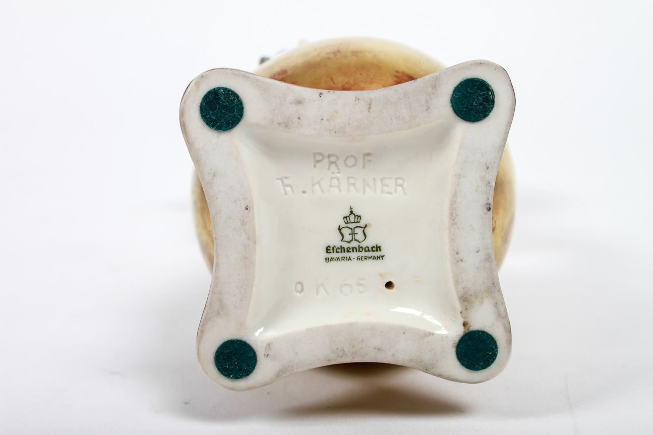 Rare Boy on Ball German Figurine by Professor Theodor Karner