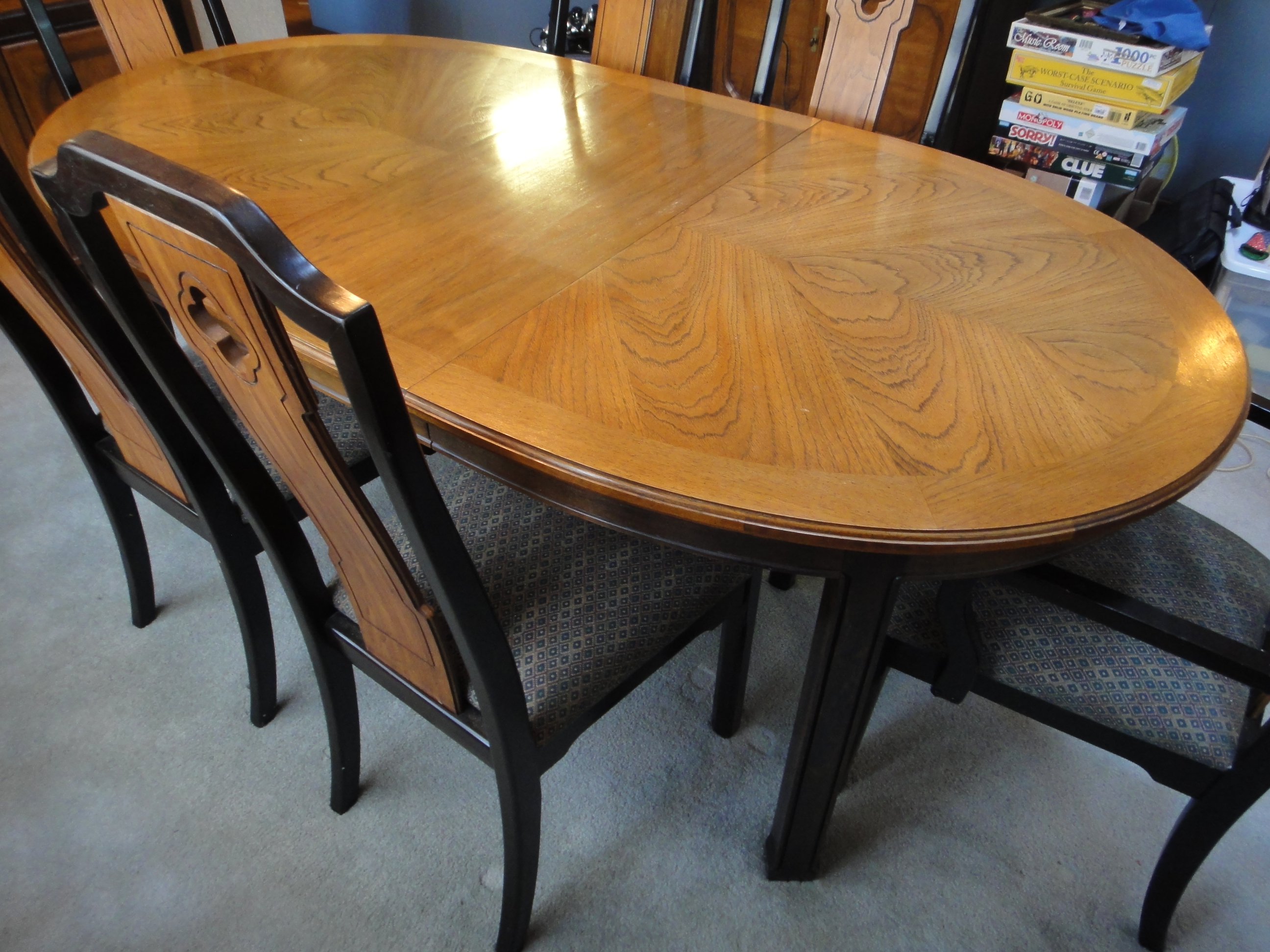 Mid Century Thomasville Dining Room Table & 6 Chairs