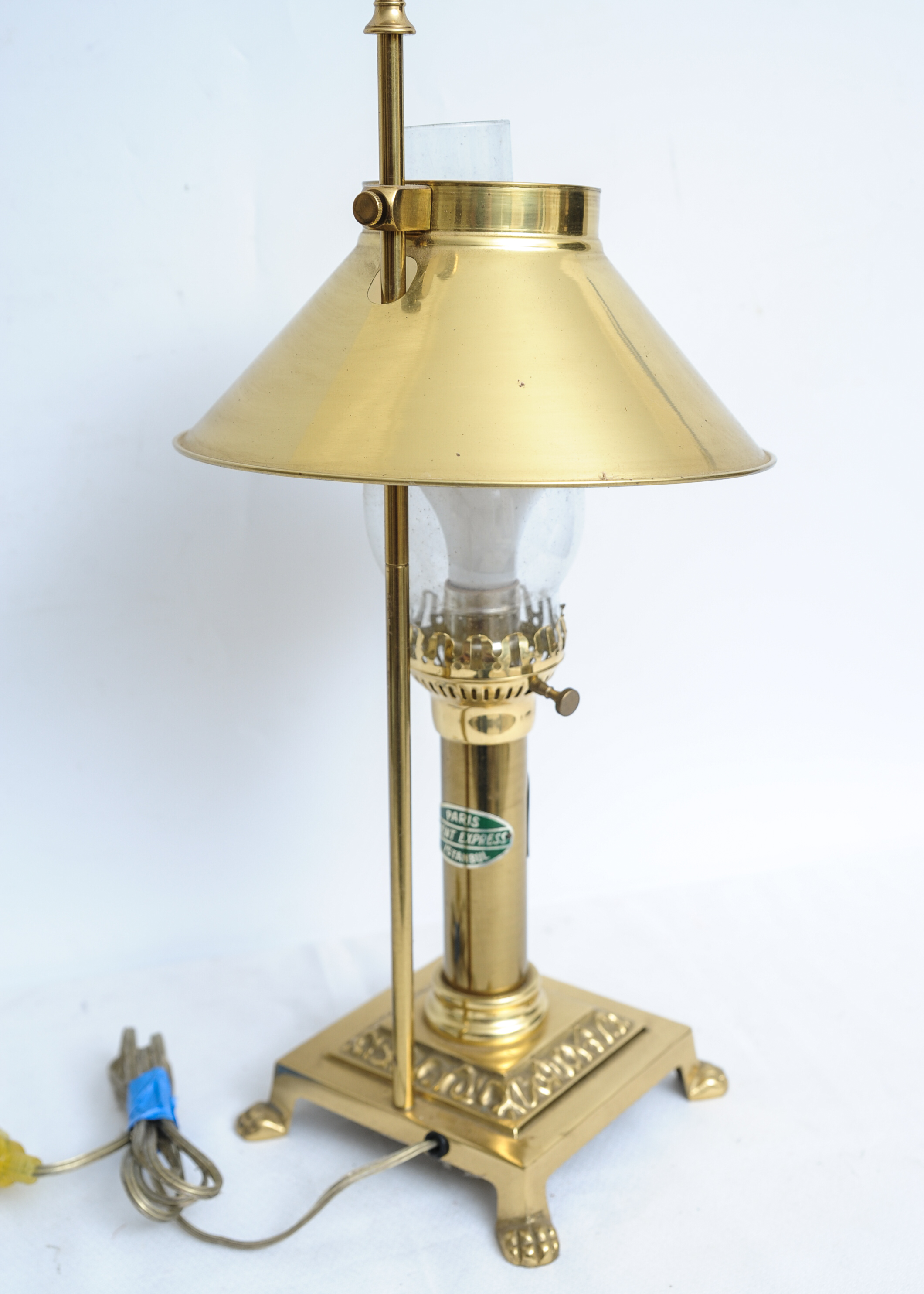 S.S. Titanic Brass Lamp with Adjustable Shade