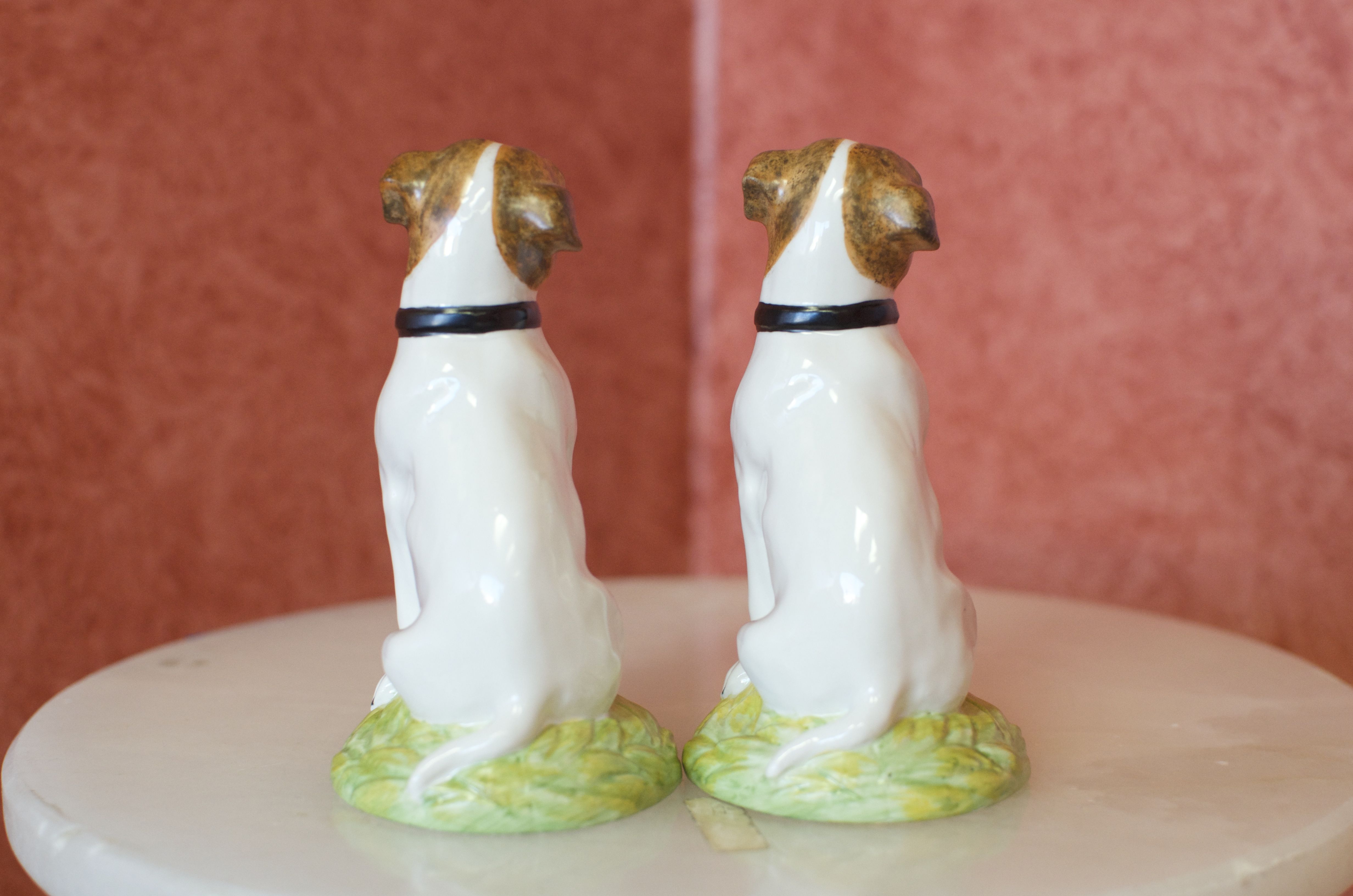 Two Porcelain Jack Russell Figurines