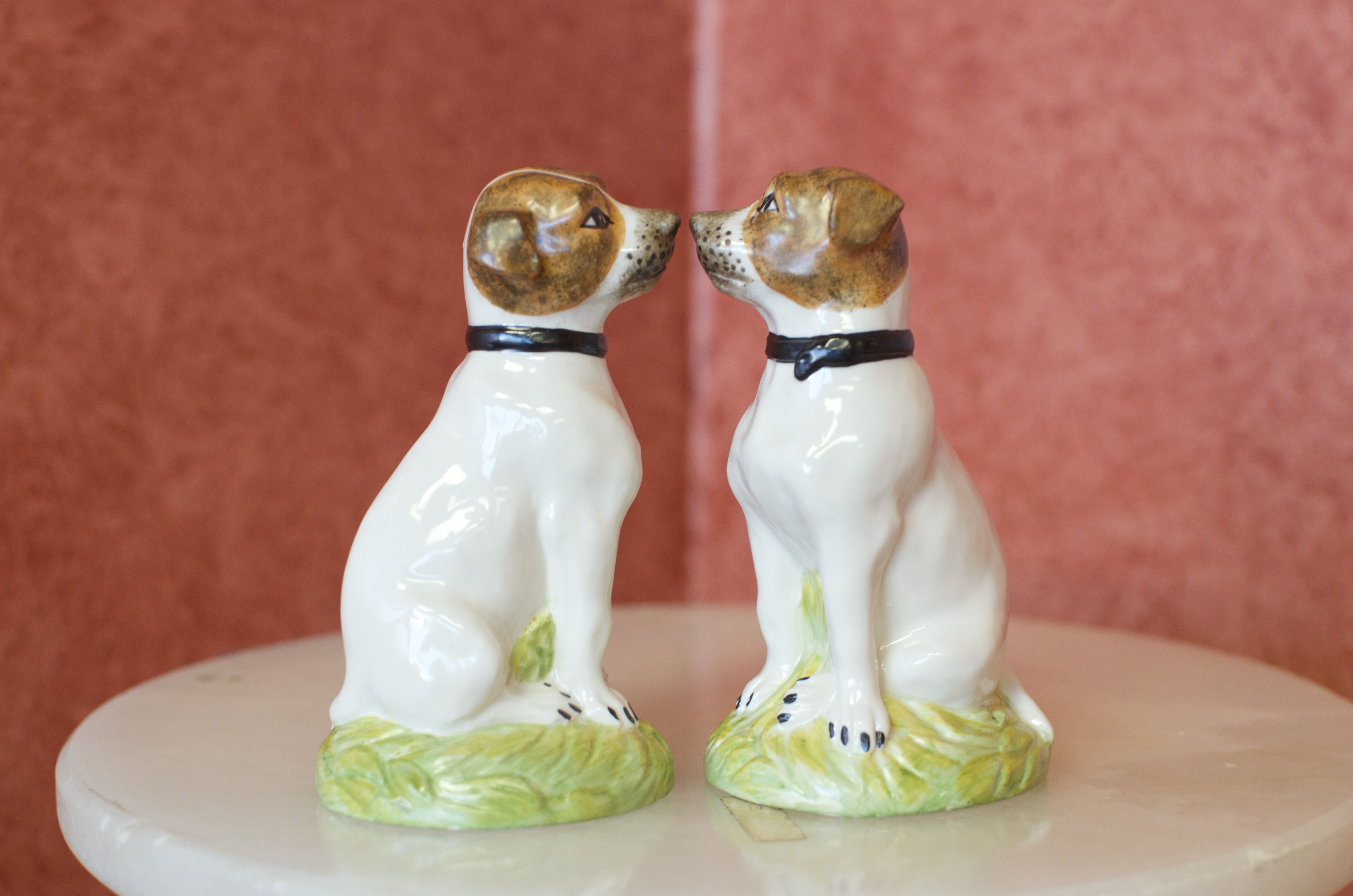 Two Porcelain Jack Russell Figurines