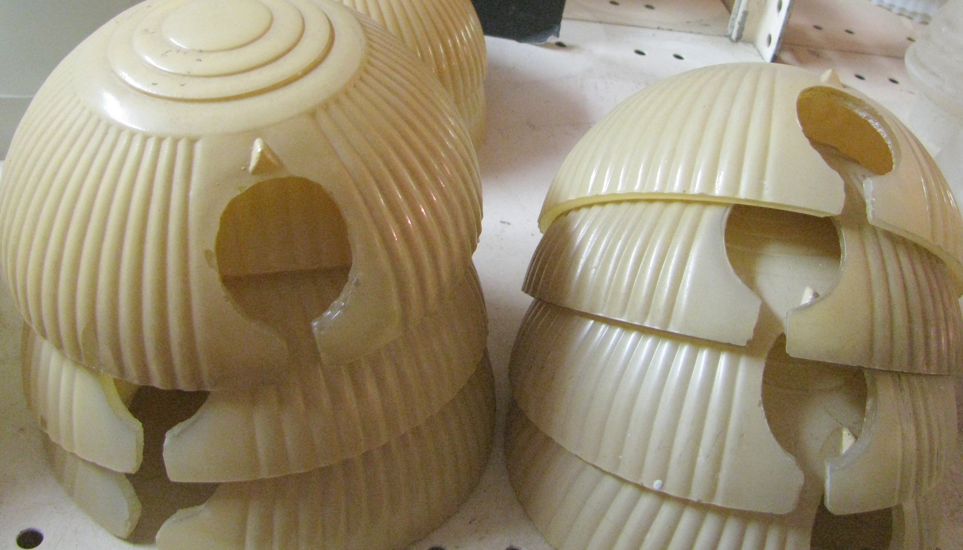 25 Vintage Glass Slip Shades 