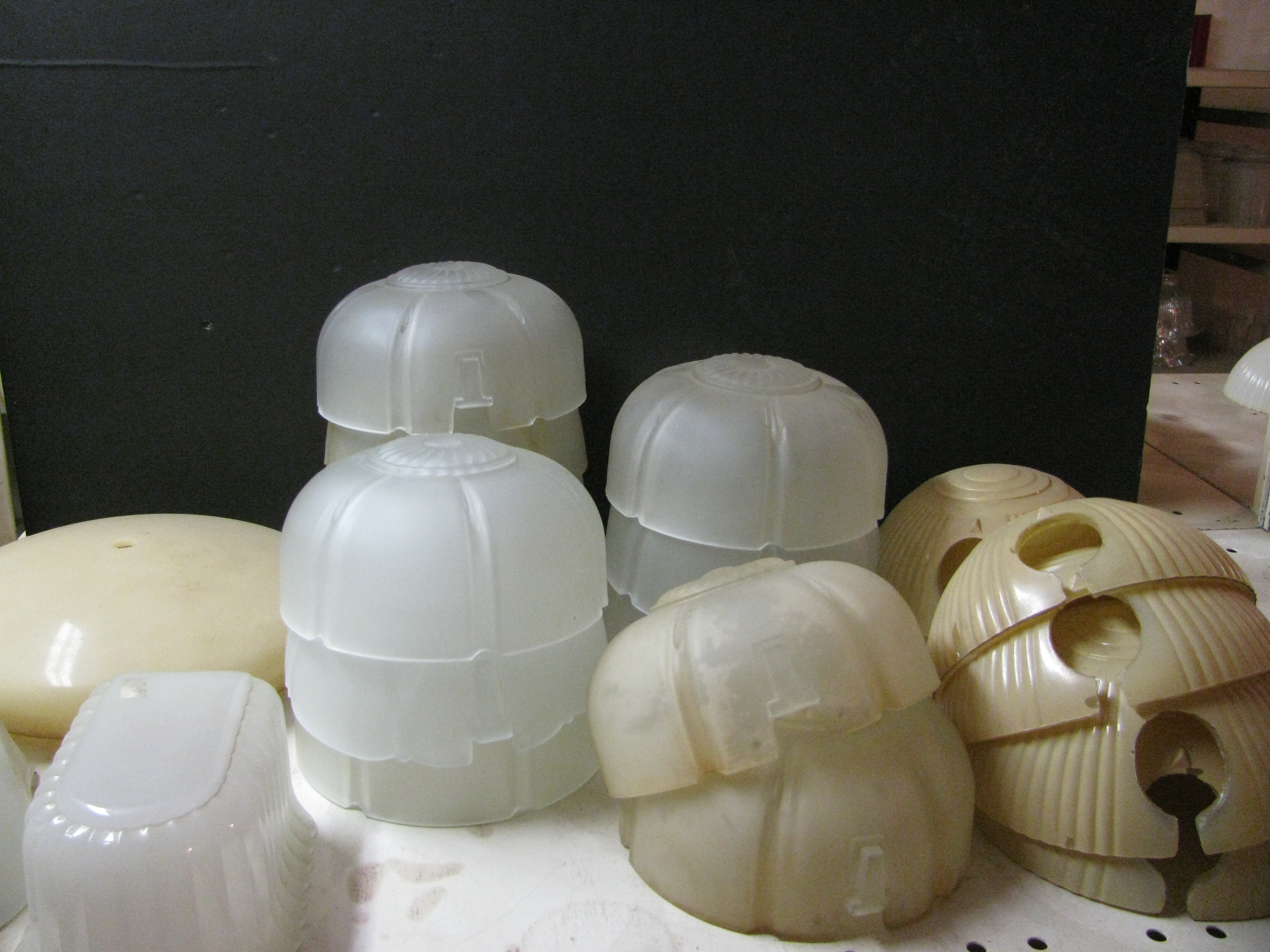 25 Vintage Glass Slip Shades 