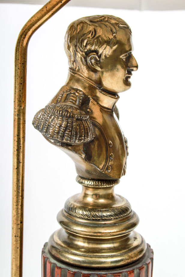 Rare Vintage Napoleon Bust Table Lamp by Frederick Cooper 