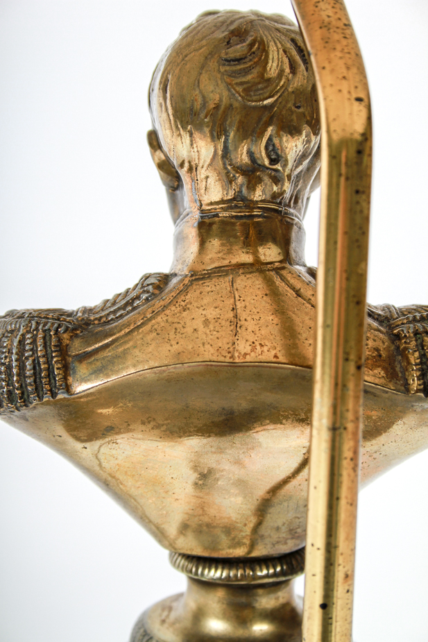 Rare Vintage Napoleon Bust Table Lamp by Frederick Cooper 