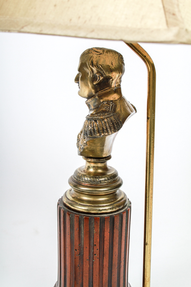 Rare Vintage Napoleon Bust Table Lamp by Frederick Cooper 