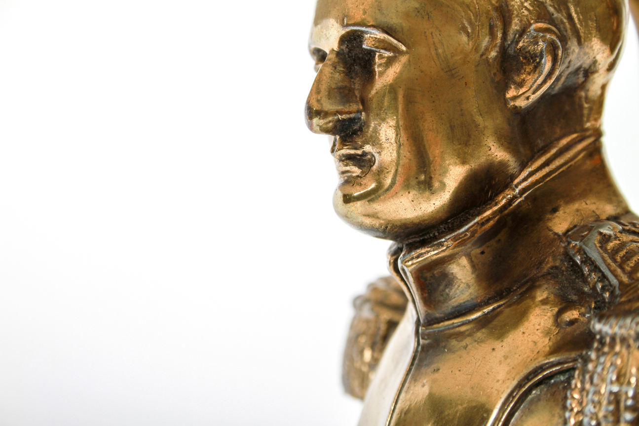 Rare Vintage Napoleon Bust Table Lamp by Frederick Cooper 