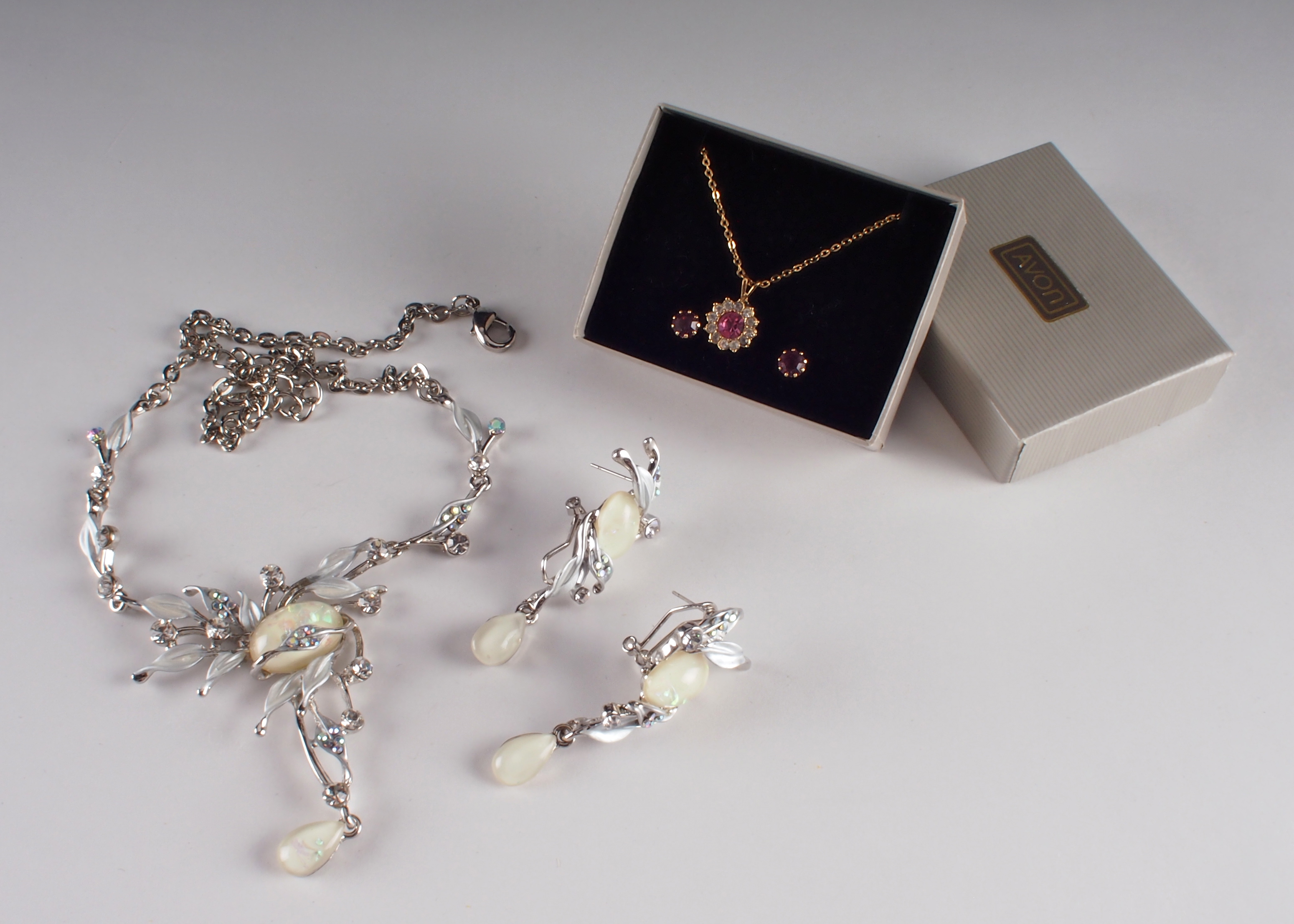 Pair of Vintage Avon Necklace and Earring Sets