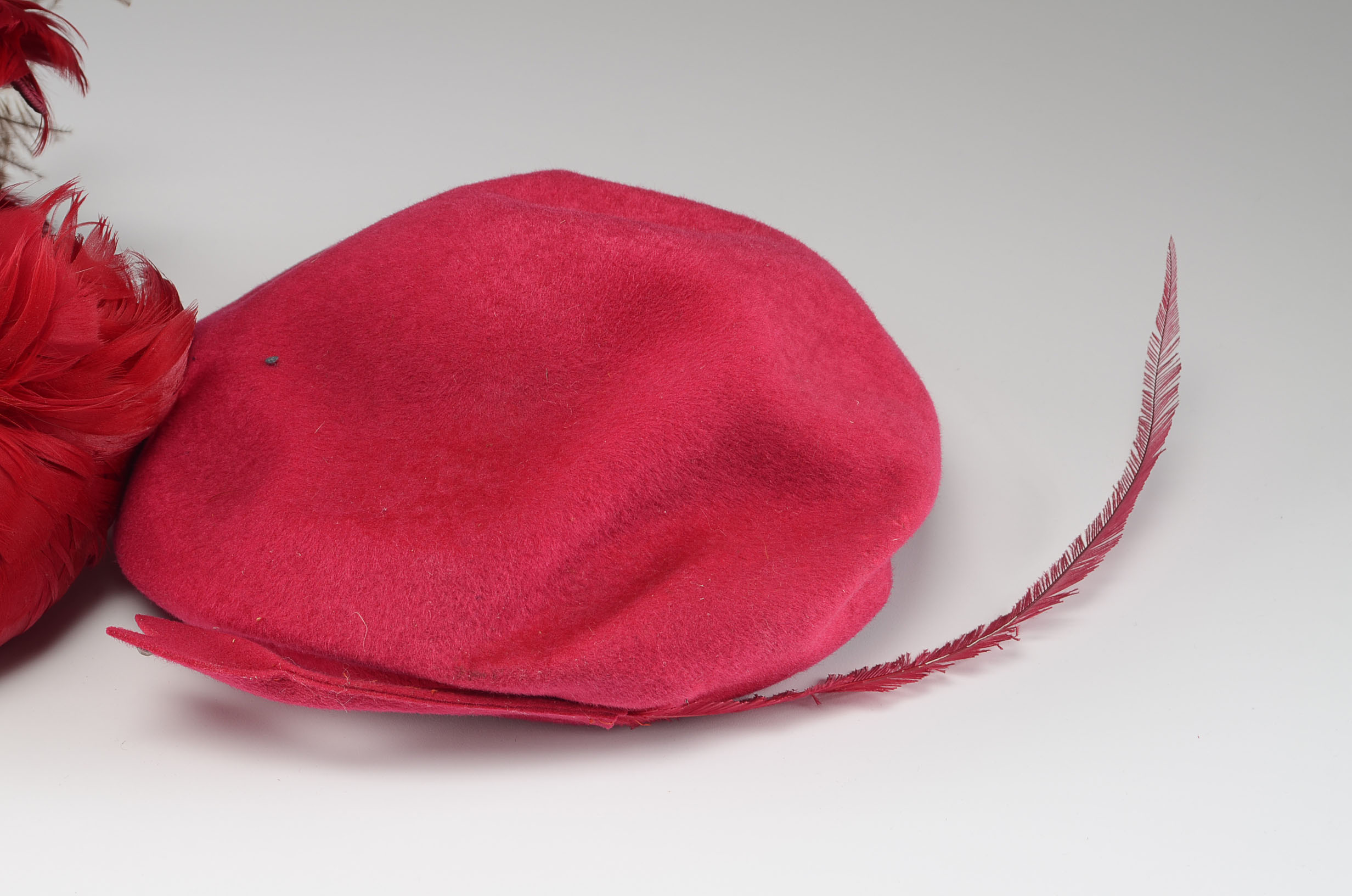 Collection of Three Vintage Feathered Hats