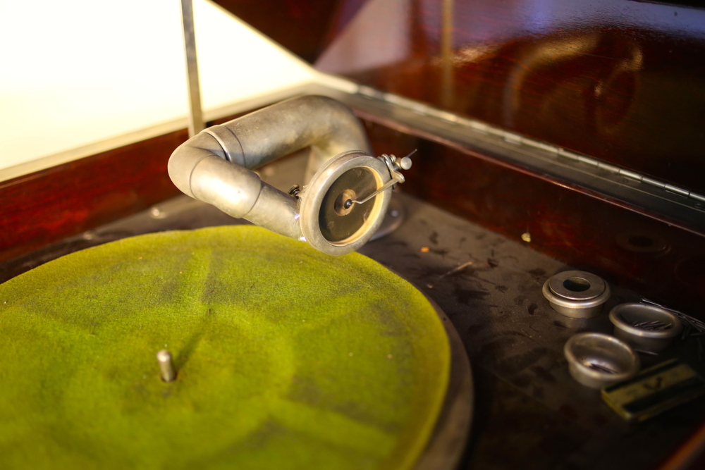 Antique Victrola and Phonograph Record Storage Case