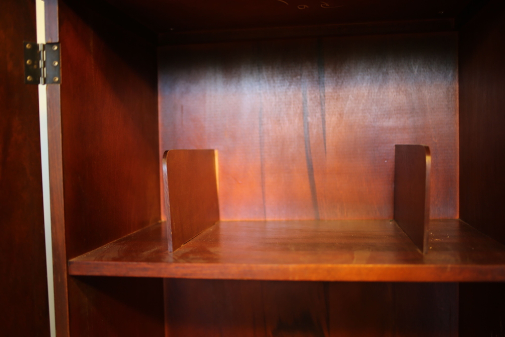 Small Antique Cabinet with Mahogany Veneers