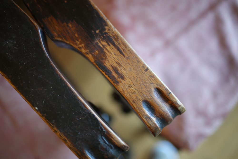 Set of Eight Upholstered Oak Frame Victorian Style Dining Chairs