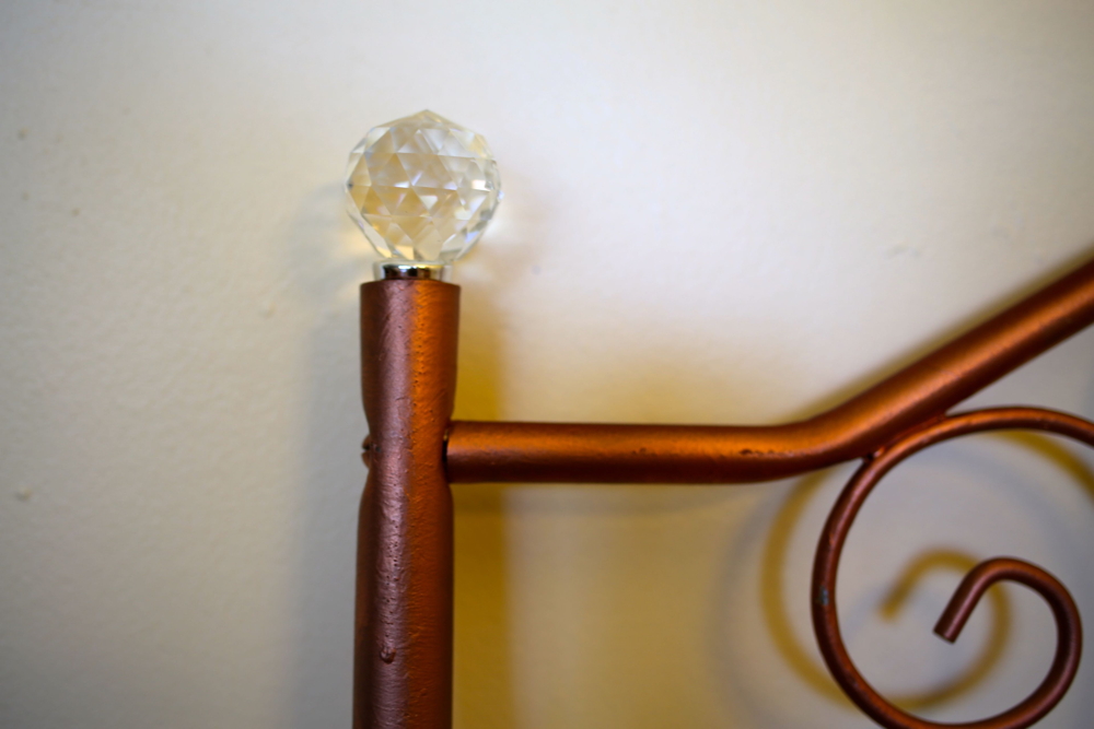 Pair of Copper-Painted Brass Twin Bed Headboards