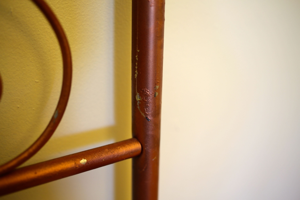 Pair of Copper-Painted Brass Twin Bed Headboards