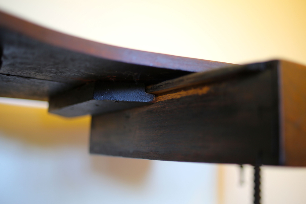 Handmade Oak Victorian Side Table with Shelf