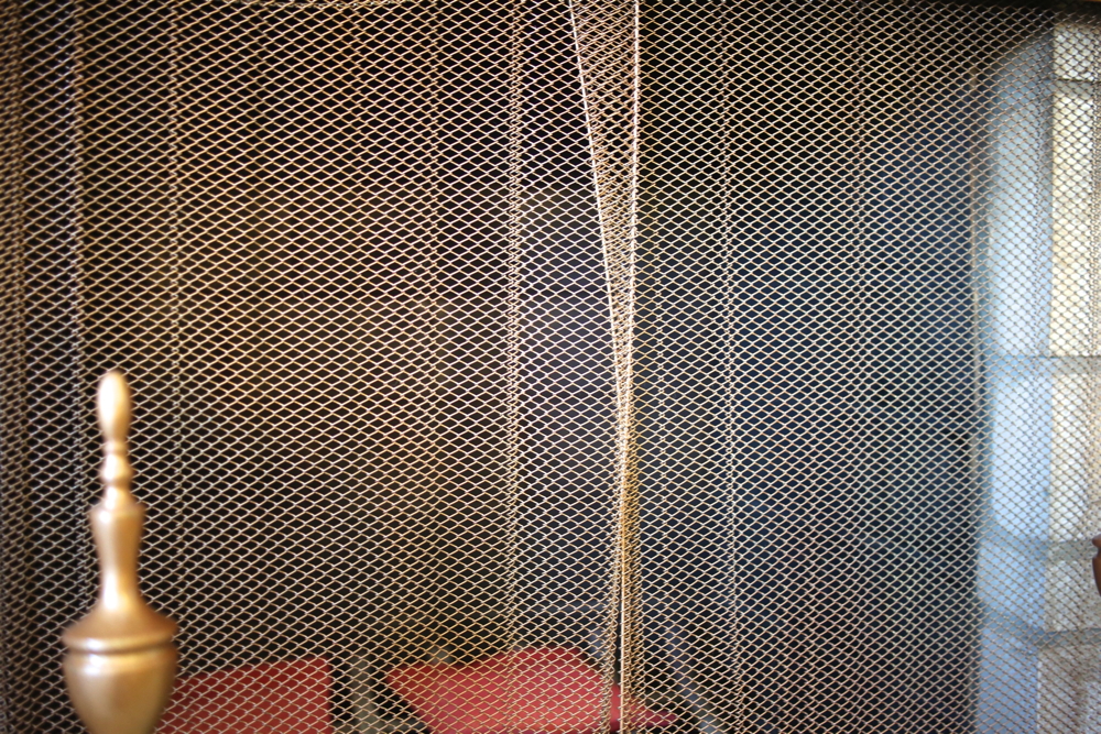 Metal Fireplace Accessories with Copper Finish