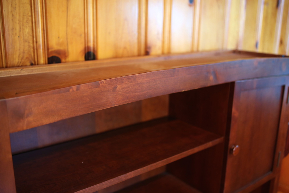 Contemporary Mahogany Bookcase