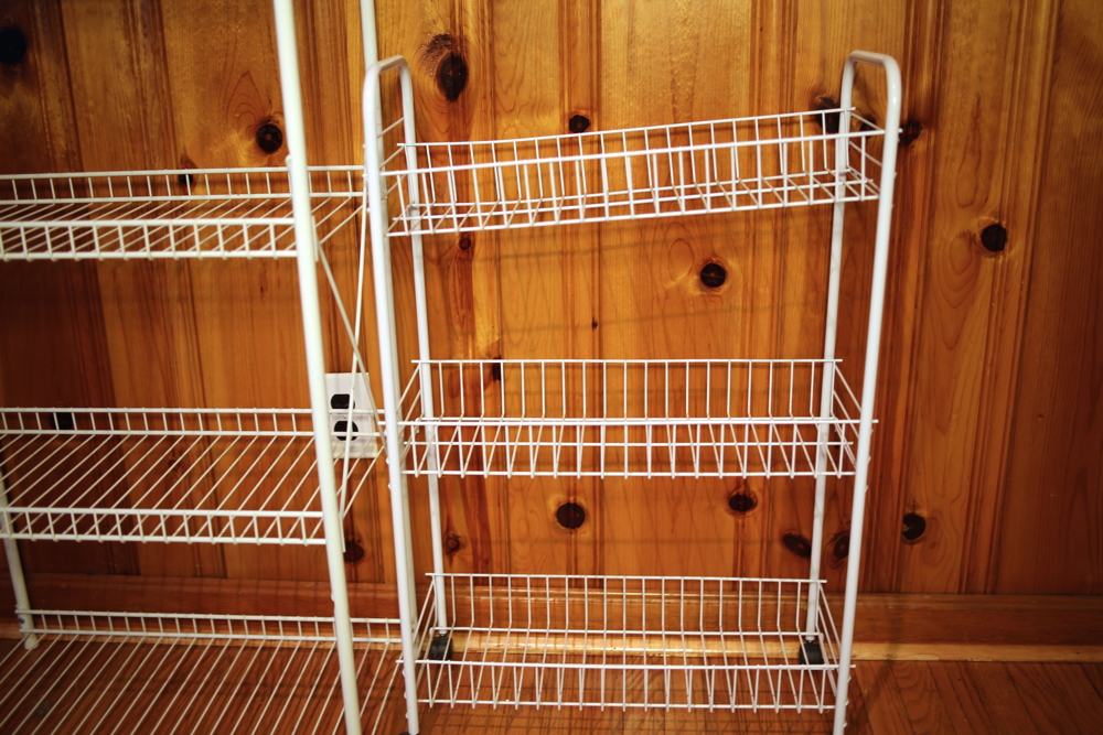 Pair of Wire Shelving Units
