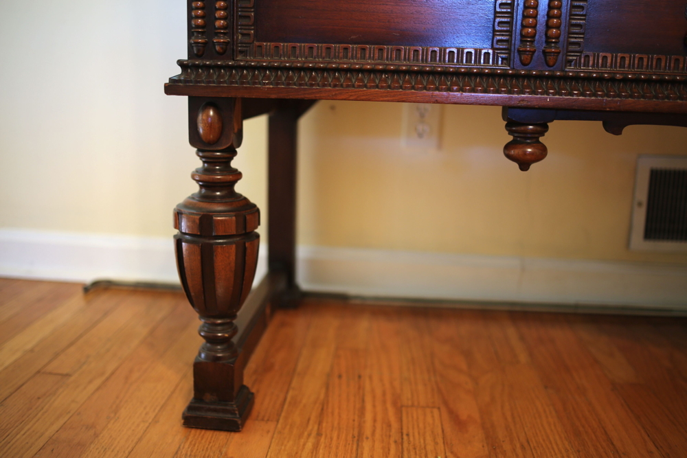 Intricately Carved Jacobean Revival Sideboard