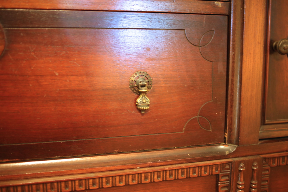 Intricately Carved Jacobean Revival Sideboard