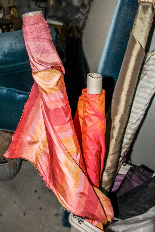 Lot of Exquisite Rolls of High End Fabric