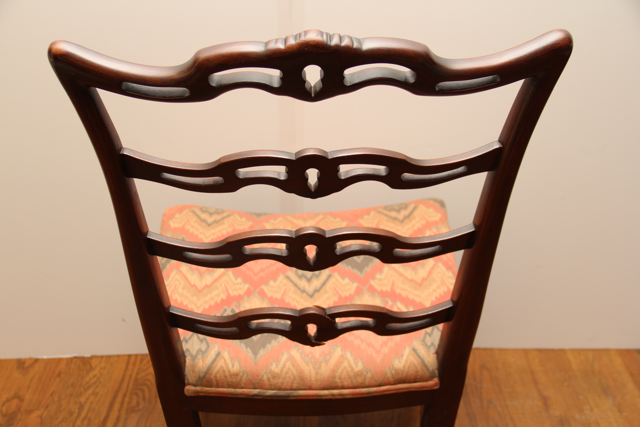 Set of Eight Chippendale Dining Room Table Chairs