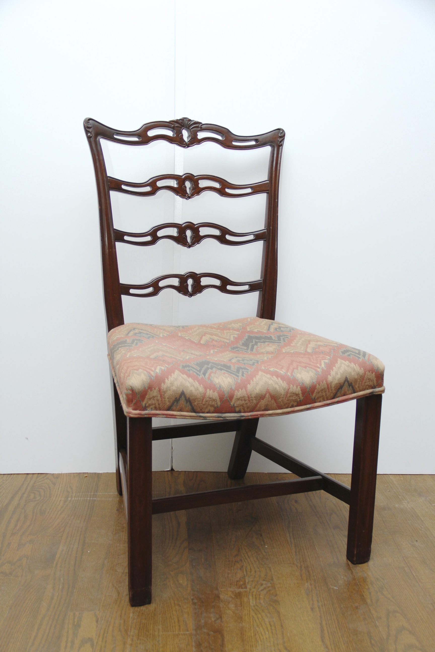 Set of Eight Chippendale Dining Room Table Chairs
