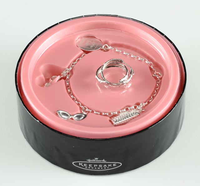 45th Anniversary Sterling Silver Barbie Charm Bracelet & Earrings